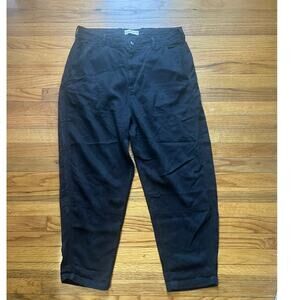Everlane Black Tencel High-Rise Tapered “The Chino” Pants – Size 14